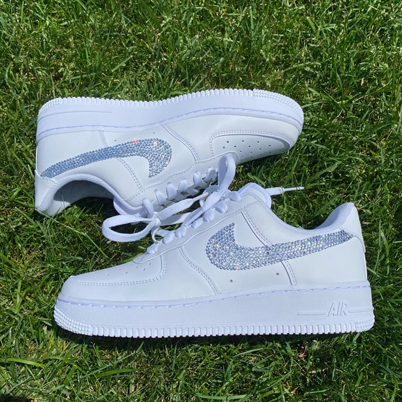 Bedazzled Air Force 1s - Picture 6 of 7